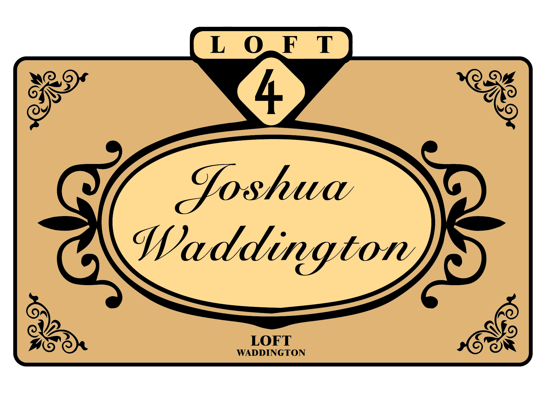 placa habitación loft waddington